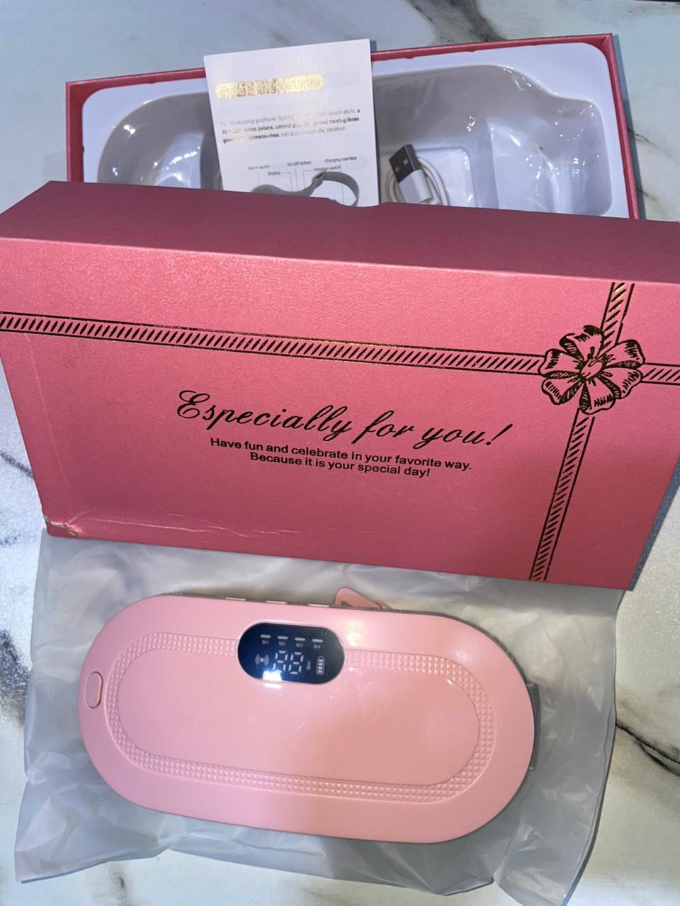 Portable Menstrual Heating Cramp Pad Belt for Women – Electric Period Pain Relief Massager