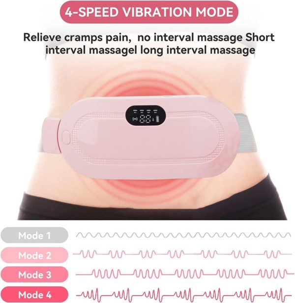 Portable Menstrual Heating Cramp Pad Belt for Women – Electric Period Pain Relief Massager