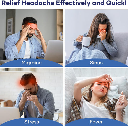Migraine Relief Cap with Box – Reusable Hot & Cold Gel Therapy Hat for Headache Relief