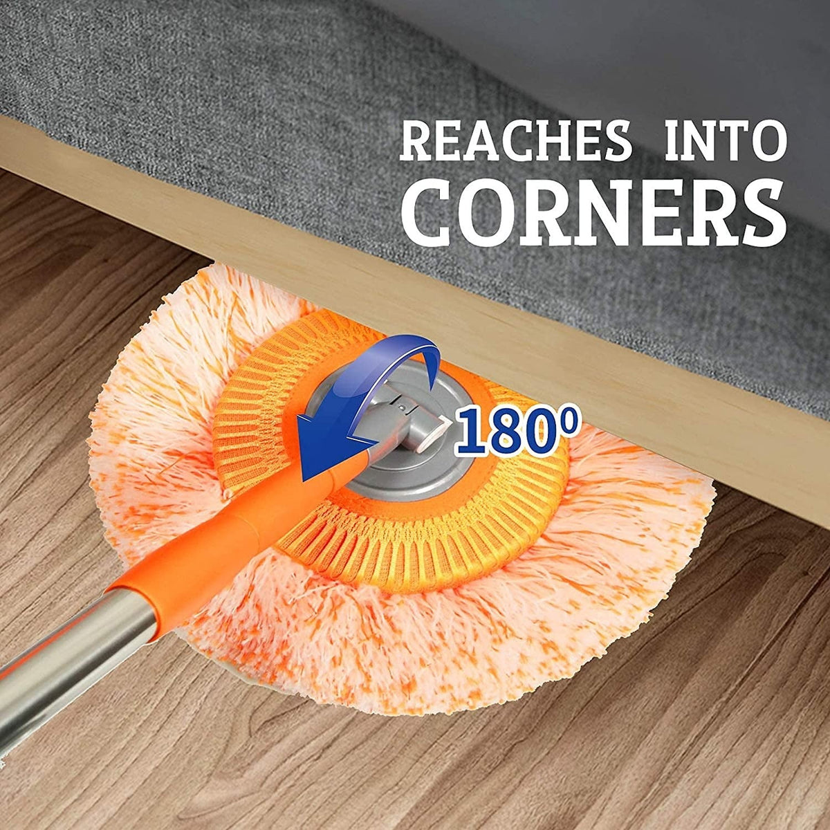 Extendable Telescopic Mop with Microfiber Cloth Head | Adjustable Floor Cleaning Mop