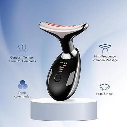 Rechargeable Face Massager – 3 Modes 45°C Warming Facial Beauty & Skin Care Device