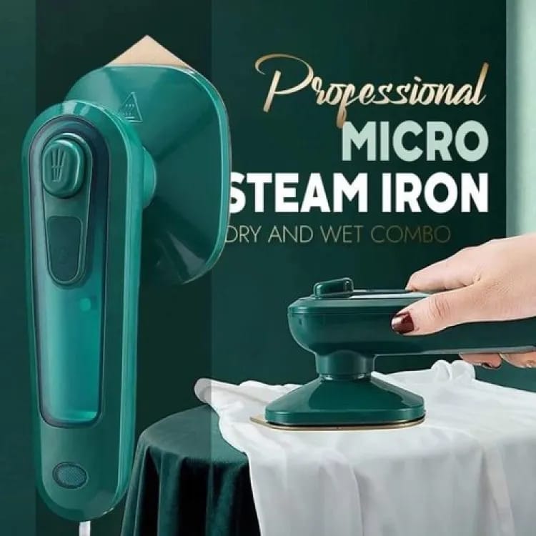 Portable Steam Iron with Spray | Mini Travel Iron with Titanium Plate