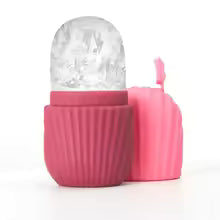Silicone Face Ice Roller – Reusable Facial Ice Massager for Skin Glow