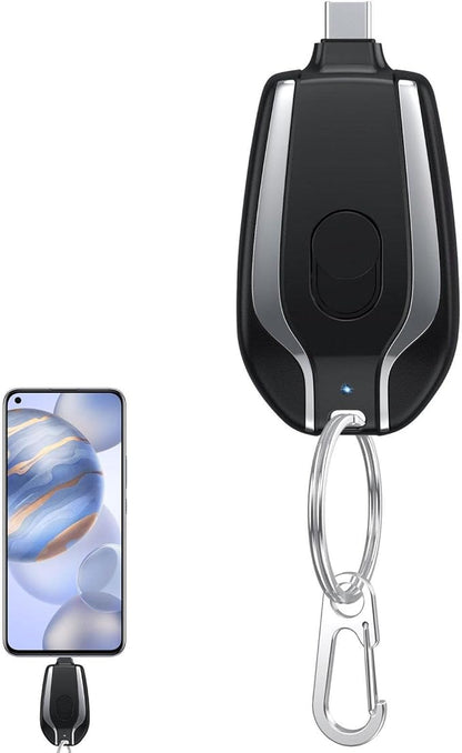 Power Pod Mini Keychain Power Bank – 1500mAh Emergency Charger
