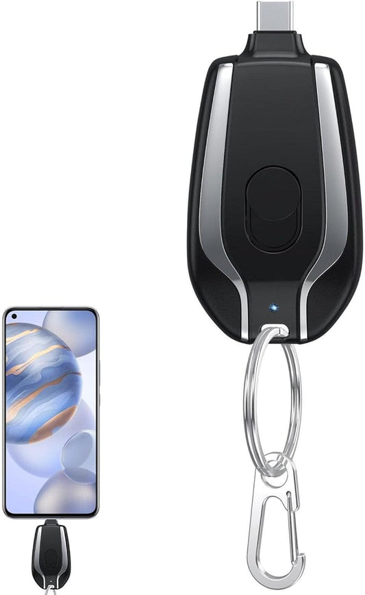 Power Pod Mini Keychain Power Bank – 1500mAh Emergency Charger