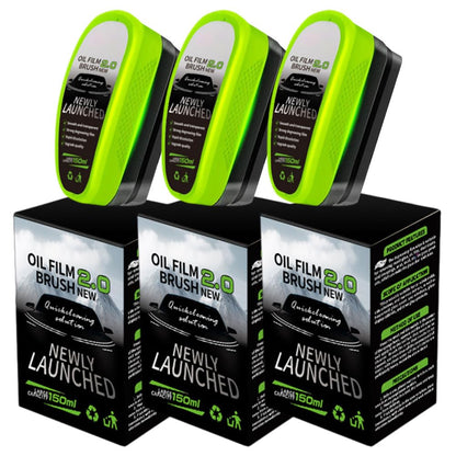 Oil Film Cleaning Brush 2.0 – Car Windshield & Glass Cleaner with Water-Repellent Coating