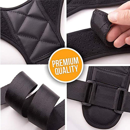 Adjustable Back Support Belt – Breathable Posture Corrector & Spine Support Brace