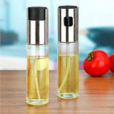 100ml Glass Oil Spray Bottle – Reusable Kitchen Oil Sprayer for Cooking, BBQ & Baking (Random Color)