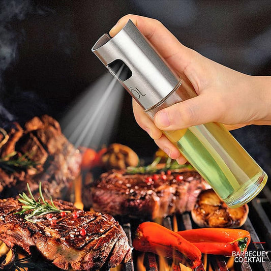 100ml Glass Oil Spray Bottle – Reusable Kitchen Oil Sprayer for Cooking, BBQ & Baking (Random Color)
