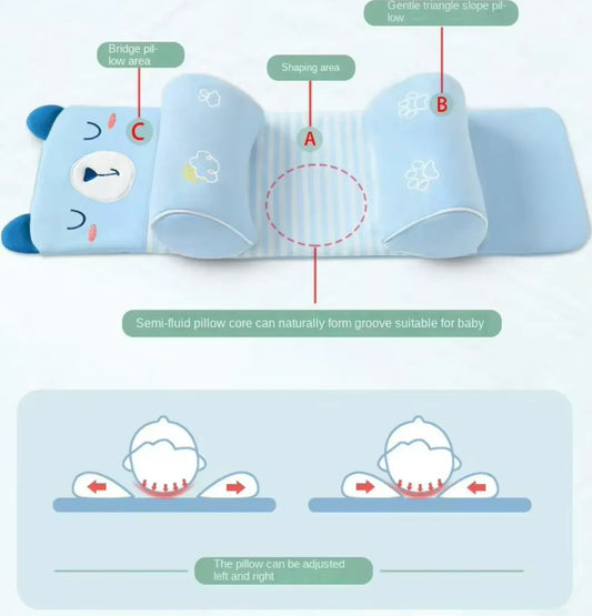 Adjustable Baby Sleeping Support Pillow – Anti-Roll Cushion & Infant Sleep Positioner (Random Color)