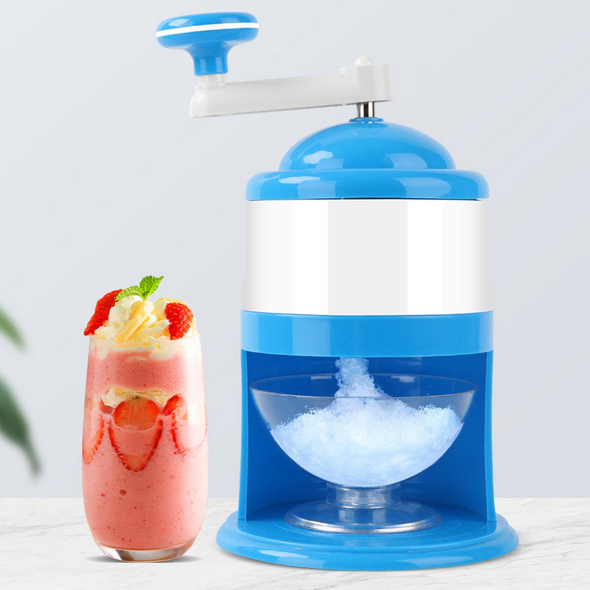 Manual Ice Crusher & Shaver Maker – Gola Ganda Ice Shaving Machine for Refreshing Summer Treats