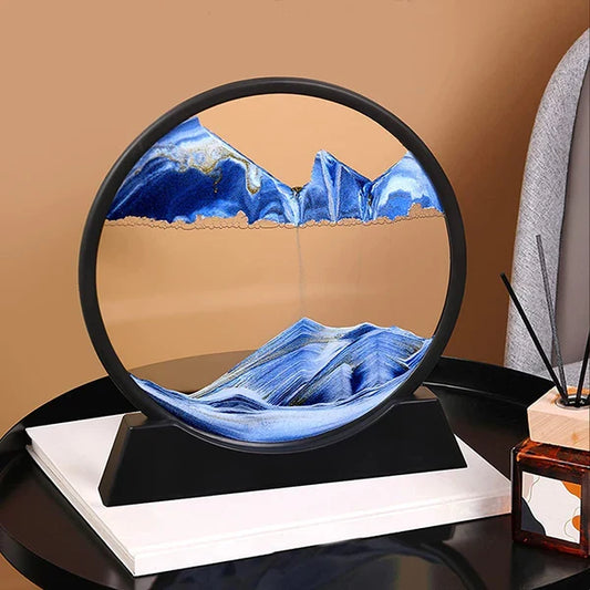 3D Moving Sand Art Lamp – Dynamic Flowing Sand Painting Desk Decor