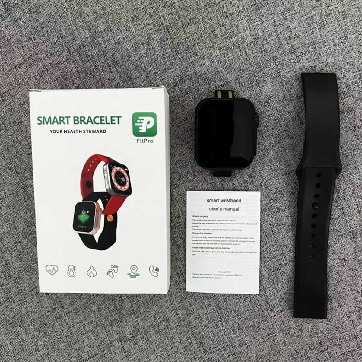 D20 Ultra Smart Watch – Heart Rate & Blood Pressure Monitor, Fitness Tracker with Smart Notifications