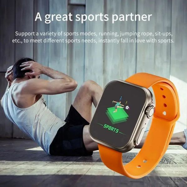 D20 Ultra Smart Watch – Heart Rate & Blood Pressure Monitor, Fitness Tracker with Smart Notifications