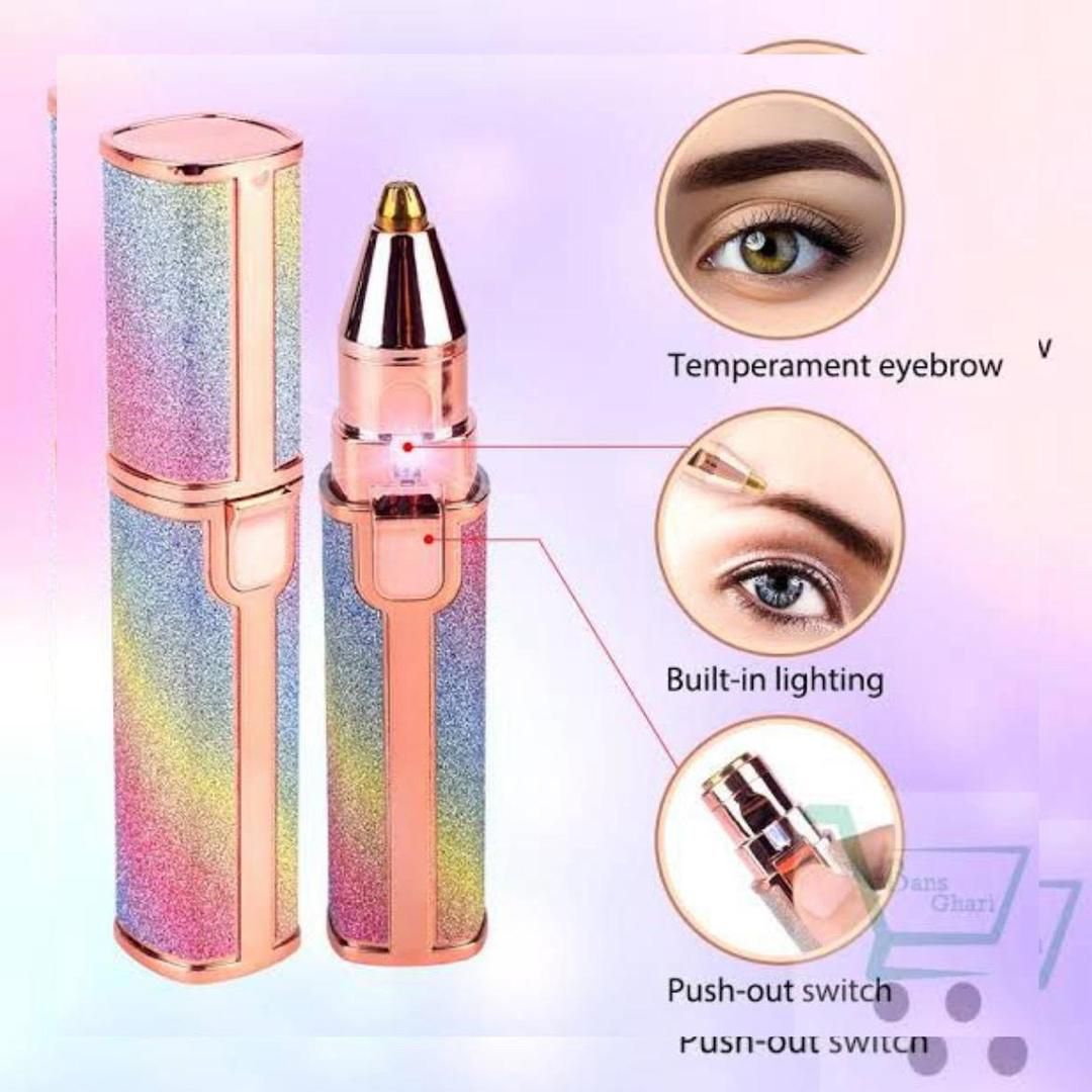 Flawless 2-in-1 Eyebrow Trimmer & Shaver – Electric Facial Hair Removal & Grooming Device