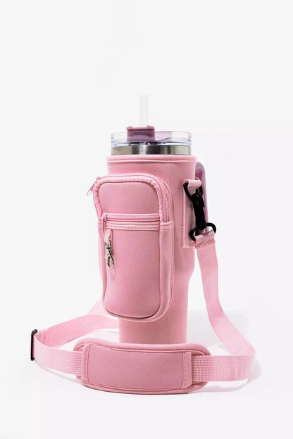 40oz Tumbler Bag with Phone Pocket – Insulated Cup Holder Carrying Bag