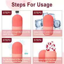 Silicone Face Ice Roller – Reusable Facial Ice Massager for Skin Glow