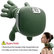 Smart Neck Massager – Heated Deep Kneading Shoulder & Back Massager with Adjustable Intensity
