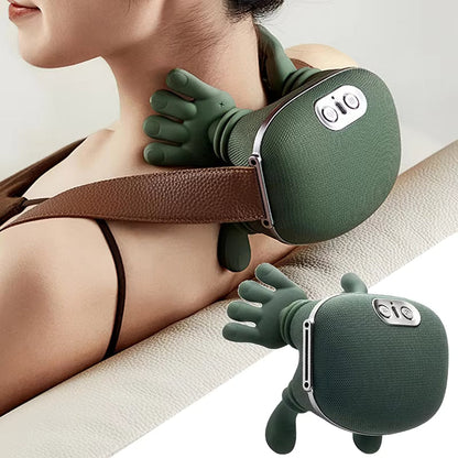 Smart Neck Massager – Heated Deep Kneading Shoulder & Back Massager with Adjustable Intensity