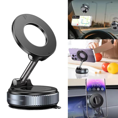 360° Rotating Magnetic Car Phone Holder – Strong Suction Dashboard Mount